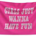 Girls just Wanna Have Fun Howdy Flag 2x3FT Hot Pink Cowgirl Flag Banner Strong Polyester For Indoor & Outdoor Decorations Double-Stitched Edges and 4 Rust Proof Brass Grommets (2x3FT)