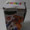 fygurso Movable Dinosaur Shooting Toys for Kids 5-7 with 2 Air Pump Gun, Target Shooting Games with LED Score Record, Light & Sound, 24 Foam Balls Competition Game Gift for Boys and Girls 3-5+ Years