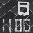 1100 Pcs Tile Leveling System Clips 1/8" (3.0mm) for Ceramic Tile and Stone Installation - DIY Tile Leveler Spacers Kit for Perfect Alignment(1100, 1/8)