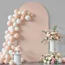 6.6 ft Arch Backdrop Cover Nude Blush- Double-Sided Spandex Arch Covers Stretchy Backdrop for Balloon Arches Birthday Party Baby Shower Banquet Wedding Photo Background