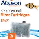 Aqueon Aquarium Fish Tank Replacement Filter Cartridges Small - 9 pack