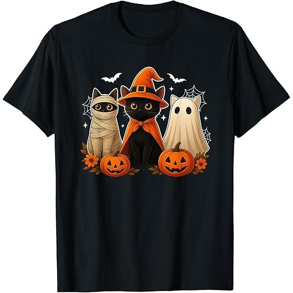 Felix the Cat Big Face Halloween Costume T-Shirt, 2XL, Black