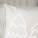 Christmas Tree Pillow Covers 18x18 Decorative Christmas Beige Throw Pillow Cases Winter Holiday Couch Cushion Case for Sofa Bed Room Home Decor