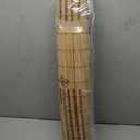 UNISHADES Cordless Bamboo Roman Shades for Windows, 100% Blackout Backing Fabric for Light Blocking, 23" W 64" H - Papara Carbon