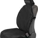 Premium Waterproof Car Seat Cover - Sweatproof, Universal Fit, Non-Slip, Durable Protector for Dirt, Spills, Pet Claws - Auto, SUV, Truck Compatible (Black)