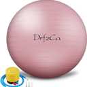DrfzCa Exercise Ball, Pilates Ball for Pregnancy, Swiss Balance Ball with Pump,Multiple Sizes Stability Ball Chair for Office, Home Gym, Fitness, Workout and Physical Therapy