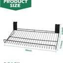 30-Inch Slatwall Shoe Shelves, Slatwall Accessorries, Heavy Duty Slat Wall Shelf for Retail, Garage, Shoes Display, Black, 30-Inch Shoe Rack