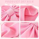 10 Pcs Spandex Chair Sashes for Wedding Elastic Chair Bows Sashes Universal Decorative for Party Baby Shower Ceremony Reception Banquet Decorations(Pink)