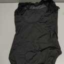 Women Turtleneck Lace Cap Sleeve Dance leotard for Ballet, Hollow Back,Full Front Lining (Black, M)