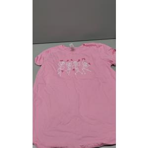Pink Ribbon Breast Cancer Awareness Skeleton Women Men Kids T-Shirt, Pink 