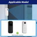 Blink Doorbell Mount for All-new Blink Video Doorbell(2nd Gen), No-Drilling Blink Mount Bracket, Easy Installation for Blink Doorbell Camera Security System (Blink Doorbell is Not Included),White