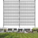 5 Panels No Dig Decorative Outdoor Garden Fence for Yard, 48 in(H) X 13.13 ft(L) Animal Barrier Fencing Rustproof Metal Wire Panel Border for Dog, Rabbits, and Patio Temporary Ground Stakes