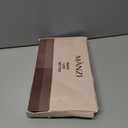 MANZI Womens Faux Thigh High Fishnet Stockings Stitching Opaque Pantyhose Mock Over the Knee Goth Striped Suspender Tights (Black)