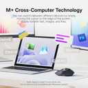 Rapoo MT760 PRO Wireless Mouse, NearLink + Bluetooth 5.0 Multi-Device, 12K DPI, 2K Polling, Ergo for Work & Gaming, 11 Programmable Buttons, On-Board Memory, Quiet Clicks, USB-C, 120 Days Battery Life