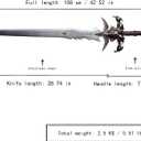 Frostmourne Sword Stainless Steel Lich King Arthas Anime Prop