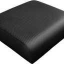 YOUFI Extra Thick Large Seat Cushion -19 X 17.5 X 4 Inch Gel Memory Foam Cushion with Carry Handle Non Slip Bottom - Pain Relief Coccyx Cushion for Wheelchair Office Chair (Black (1PACK))