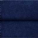 GLAMBURG 100% Cotton 2 Pack Oversized Bath Towel Set 28x55 Inches, Ultra Soft Highly Absorbant Compact Quickdry & Lightweight Large Bath Towels, Ideal for Gym Travel Camp Pool - Navy Blue