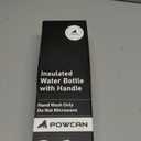 POWCAN 26 oz Insulated Water Bottle with 2-in-1 Straw and Spout Lid, Keep Cold 24H, Leak-Proof, Fits in Car Cup Holder, Stainless Steel Water Bottle for Sports, Travel, and School (Dark Knight)