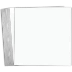 Hamilco White Cardstock Scrapbook Paper 12x12 Heavy Weight 100 lb Cover Card Stock  25 Pack