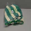 LAMISSCHE Oversized Womens Lounge Set Striped Sweater Set Long Sleeve 2 Piece Pajama Set Top and Pants with Pockets (Large, Green & Cream)