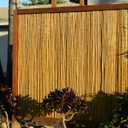 FOREVER BAMBOO Natural Bamboo Fencing Decorative Rolled Fence Panel 0.75 in D x 4 ft H x 8 ft L