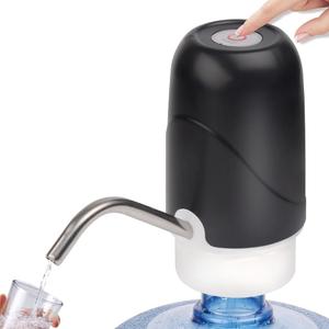 Rechargeable Water Bottle Pump, 5 Gallon Water Jug Dispenser Pump with USB Charging, Portable Automatic Water Dispenser for 5 Gallon Bottle, Ideal for Home,Office, Camping(Black)