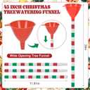 45 Inch Christmas Tree Watering Funnel with Iron Tubes, Adjustable Christmas Tree Watering System Xmas Plant Watering Tool for Real Christmas Trees