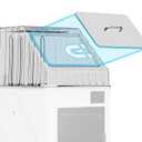 BIQU PopCap Clear Top Cover ONLY Compatible with Snapmaker U1, High-Temp Resistant PC Transparent Enclosure Insulated and Dustproof, Magnetic Hatch, Integrated Tool Tray, Reduce 15dB Noise