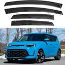 IG Window Visors Fit for 2020-2026 Kia Soul, Out-Channel Rain Guards Vent Wind Deflectors 4PC, Car Accessories for 20-26 Soul