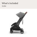UPPAbaby Minu V3 Travel Stroller - Lightweight & Compact - Greyson