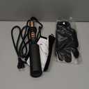 Mini Waver Hair Tool Crimper for Women Short Hair 0.4 inch Travel Double Barrel Small S Waver Ceramic Curling Iron (110-240V) Dual Voltage with 5 Temps, Anti-scalding for Dating, Daily (Black)