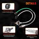 2Pcs Upstream Downstream Oxygen Sensor O2 Sensor Compatible with Honda 2012-2019 CR-V 2013-2017 Accord 2.4L Replace# 234-9131 234-4980 36531-5A2-A01 36532-5LA-A01