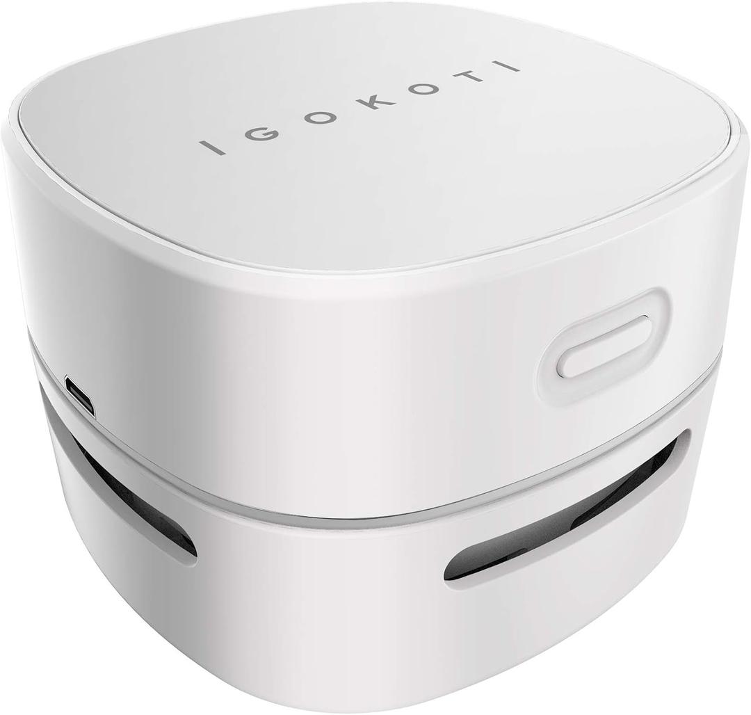 IGOKOTI Desk Vacuum Cleaner Mini,Counter Vacuum,Tabletop Vacuum Cleaner USB Rechager, Cordless Energy Saving Design