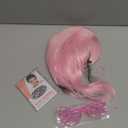 Pink Wig and Party Sunglasses, Bob Wig with Bangs Light Pink Wigs for Women, Cosplay Party Wigs - Bachelorette Decorations Favors (Pink)