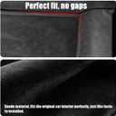 Windshield Glassroof Sunshade Compatible with Tesla Model X 2021-2026[No Gaps, Never Sag], Upgrade Soft Suede Glass Sunroof Sun Shade Foldable Heat Insulation Shield(Black)