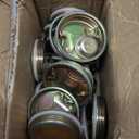 QWORK Steel Drum Bung Plug Set, 24 Piece 2" and 24 Piece 3/4" Bung Caps for 55 Gallon Barrels and Drums