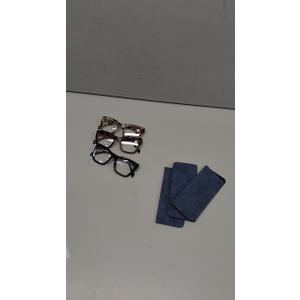 Oversized Reading Glasses Women Men Oprah Style Blue Light Blocking Computer Square Reader Spring Hinge Eyewear LK6085 (C1black+c2brown Tortoise+c3white) +1.50
