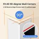4 Pcs Aluminum Angle Corner Guards, 1" x 1" x 39.4" Metal Wall Corner Protector L-Shaped Molding Trim for Wall Door Frame Cabinet Protection Decoration, 2 mm Thickness, White