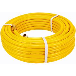 35ft 1/2'' CSST Gas Line Flexible Gas Line 1/2 Pipe with 2 Male Fittings Corrugated Stainless Steel Tubing for Natural Gas Propane