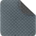 SPRING SEAON Waterproof Chair Pads for Incontinence 22"x21" Thickened Washable Reusable Seat Protector, Non-Slip Absorbent Pad for Adults, Seniors, Wheelchair, Recliner, Car Seat & Bed(Gray, 1 Pack)