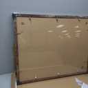 22x28 Frame Set of 2, Rustic Brown Wood Style - Display 18x24 Picture Frame with Mat or 22 x 28 Poster Frame without Mat, Wall Mounting Horizontal and Vertical