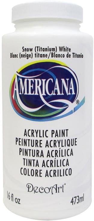 Decoart Americana Acrylic Paint 16oz-Titanium White
