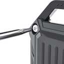 JEANUE-Waterproof Airtag Holder Keychain Case,Compatible Apple Air Tag Tracker with Key Ring, Keys/Dog Collar/Luggage (Black 2pack)