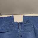 LookbookStore High Waisted Wide Leg Pants for Women Stretchy Jeans for Women Lakeside Blue Plus Size Jeans Cropped Pants Size X-Large 16 18