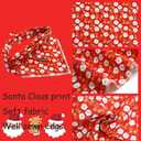 5 x Elegant little tail Christmas Dog Bandana, 1Pack Holiday Dog Scarf Dog Bandana Pink Winter Adjustable Dog Scarf Handkerchief Boy Girl Dog Bibs Scarf for Square Dog Kerchief for Small Large Dogs (Santa Claus)