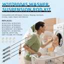 W10780045 WTW4816FW2 NTW4516FW2 NTW4605EW0 NTW4516FW1 WTW4800BQ1 Washer Suspension Rod Kit for Amana Whirlpool Kenmore WTW4800BQ0 RTW4516FW1 WTW4815EW0 NTW4516FW0 WTW4815EW1 WTW4816FW1 W10821951
