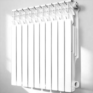 Quiet Energy Saving Hot Water Radiator, 10-Panel Wall-Mounted Aluminum Radiator Heater for Kitchen, Bathroom and Bedroom