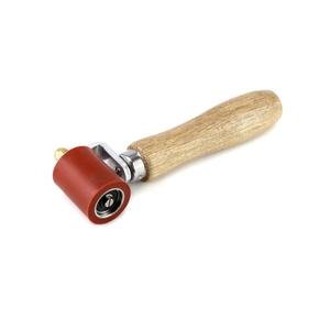 QWORK Silicone Seam Roller, High Temperature Resistant Silicon Seam Hand Pressure Roller Welding Tool, 40mm, Red