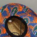 FOCO NCAA Mens NCAA College Team Logo Floral Lifeguard Beach Straw Sun Hat