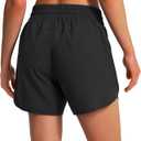 Ksmien Women's 5" Athletic Running Shorts Quick Dry Lightweight Workout Gym Shorts with Zipper Pockets UPF 50+, Size: Small